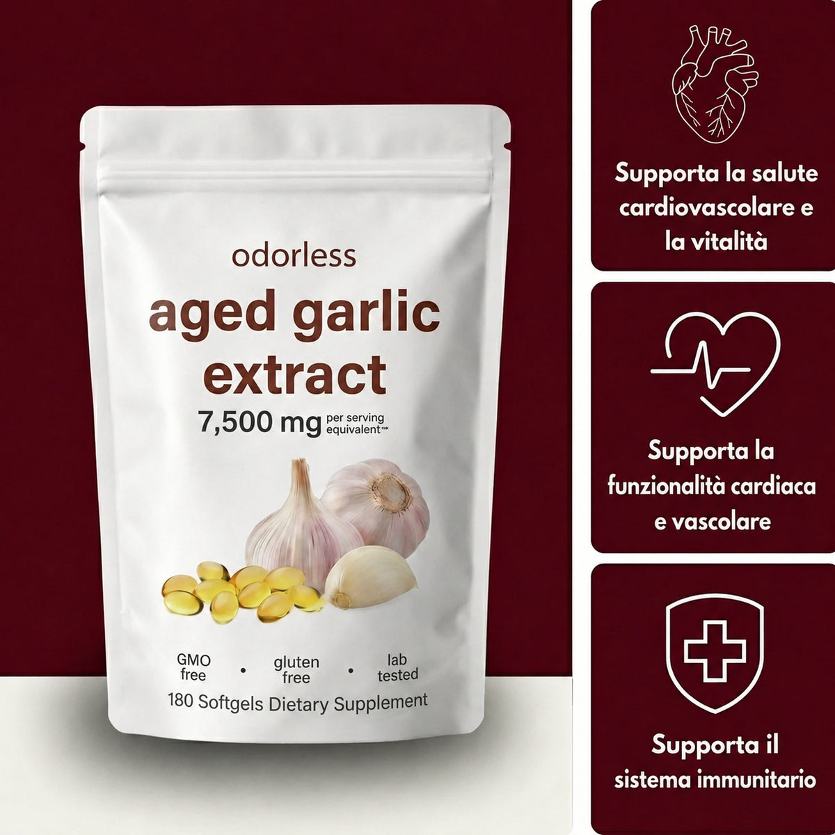 Salvini Labs - Odorless Aged Garlic