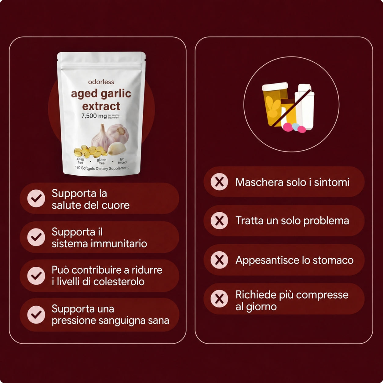 Salvini Labs - Odorless Aged Garlic